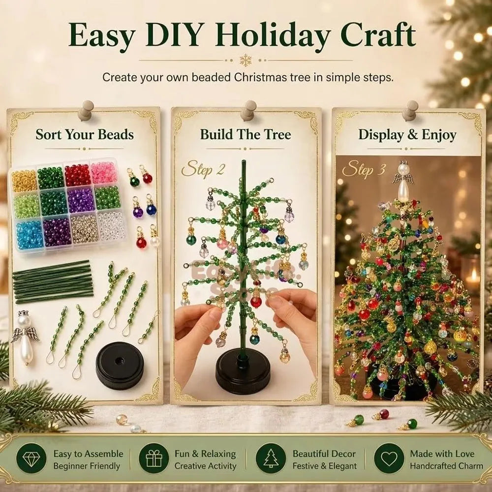 Handmade Bead Weaving Christmas Tree DIY Kit