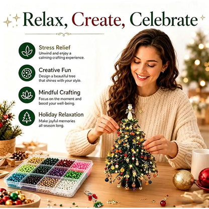Handmade Bead Weaving Christmas Tree DIY Kit