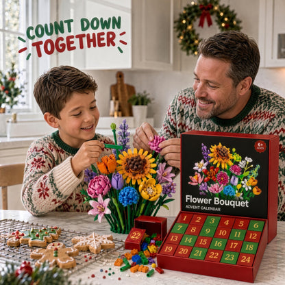 24-Day Flower Building Blocks Advent Calendar