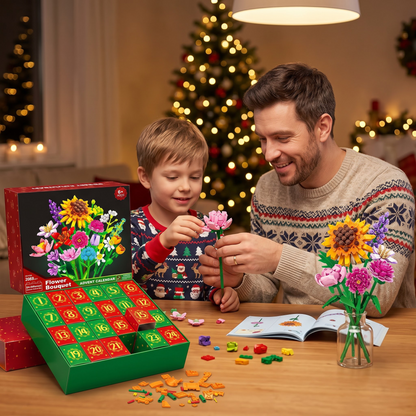 24-Day Flower Building Blocks Advent Calendar