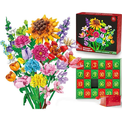24-Day Flower Building Blocks Advent Calendar